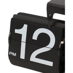 Batteriebetriebene mechanische Schmelzuhr, klappbare Schreibtischuhr, digitale Retro-Uhr mit automatischem rotierendem Rohr, zur Dekoration