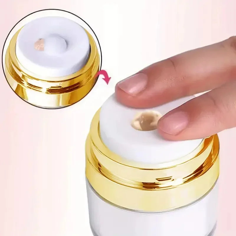 15/30/50ML Leere Airless Pumpe Jar Nachfüllbare Cremes Gele Lotionen Dispenser Creme Jar Vakuum Flasche Push-unten Pumpe Dispenser