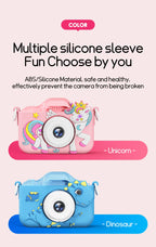 Digital Kids Cameras Toys Mini Children Camera 1080P HD, 8x Zoom Dual Camera