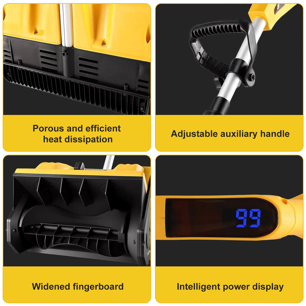 CONENTOOL 33000 U/min 1500 W faltbare elektrische Schneeschaufel 21 V Akku-Schneereiniger Schneefräse Gartengeräte für Makita 18 V Akku