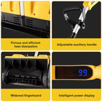 CONENTOOL 33000 U/min 1500 W faltbare elektrische Schneeschaufel 21 V Akku-Schneereiniger Schneefräse Gartengeräte für Makita 18 V Akku