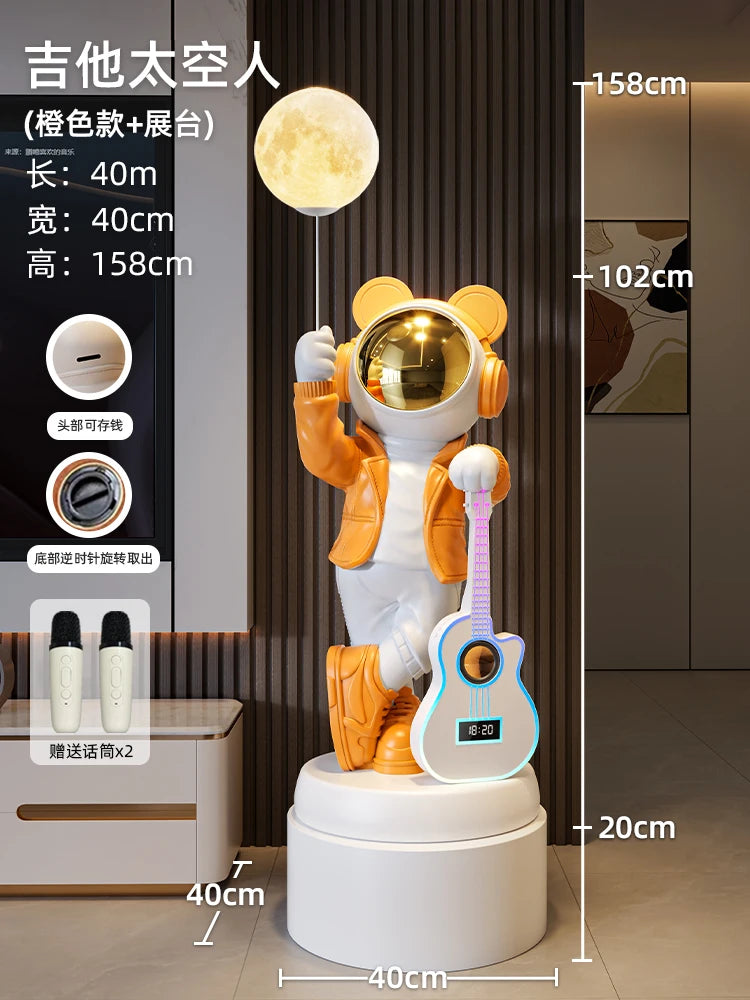 Astronaut Astronaut Bluetooth Audio Stern Licht Wohnzimmer Boden Ornament TV Schrank Boden Home Dekoration