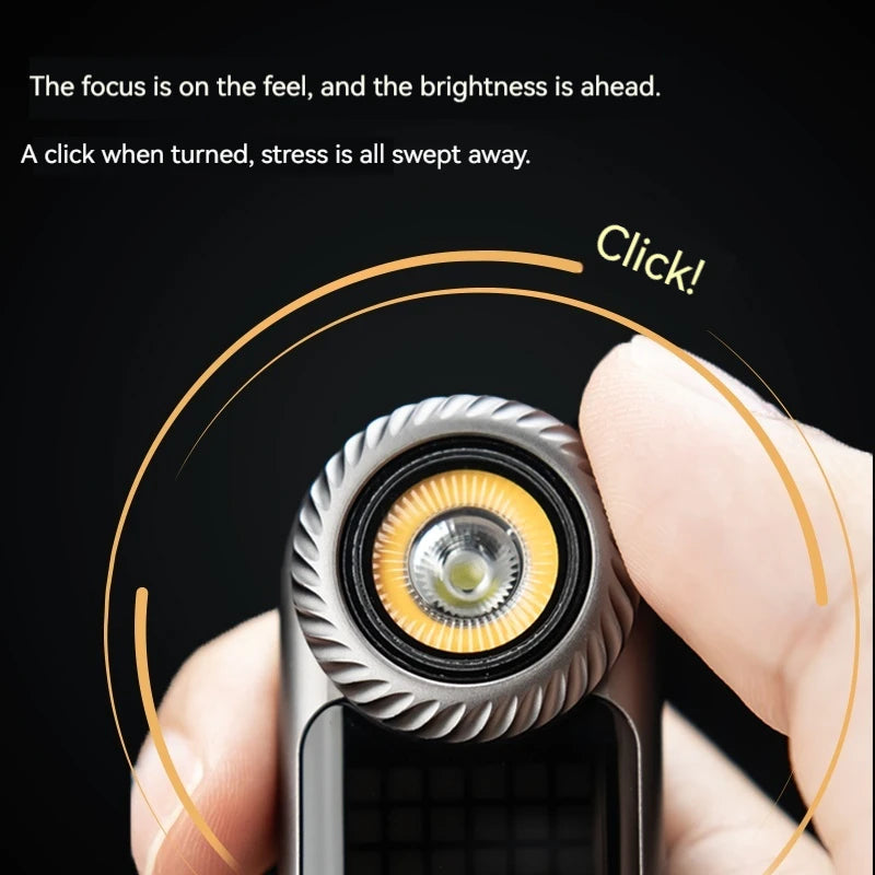 LOOPSK09-LOOPDOT LOOP Multifunktionale Mini-EDC-Taschenlampe, tragbare Handbeleuchtung, Taschenlampe für Outdoor-Sport, Camping, Höhlenforschung