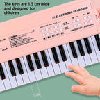 37-Tasten elektronische Klaviertastaturen mit Mikrofon, wiederaufladbar, Lernspielzeug, Musikinstrument, Geschenke für Jungen und Mädchen