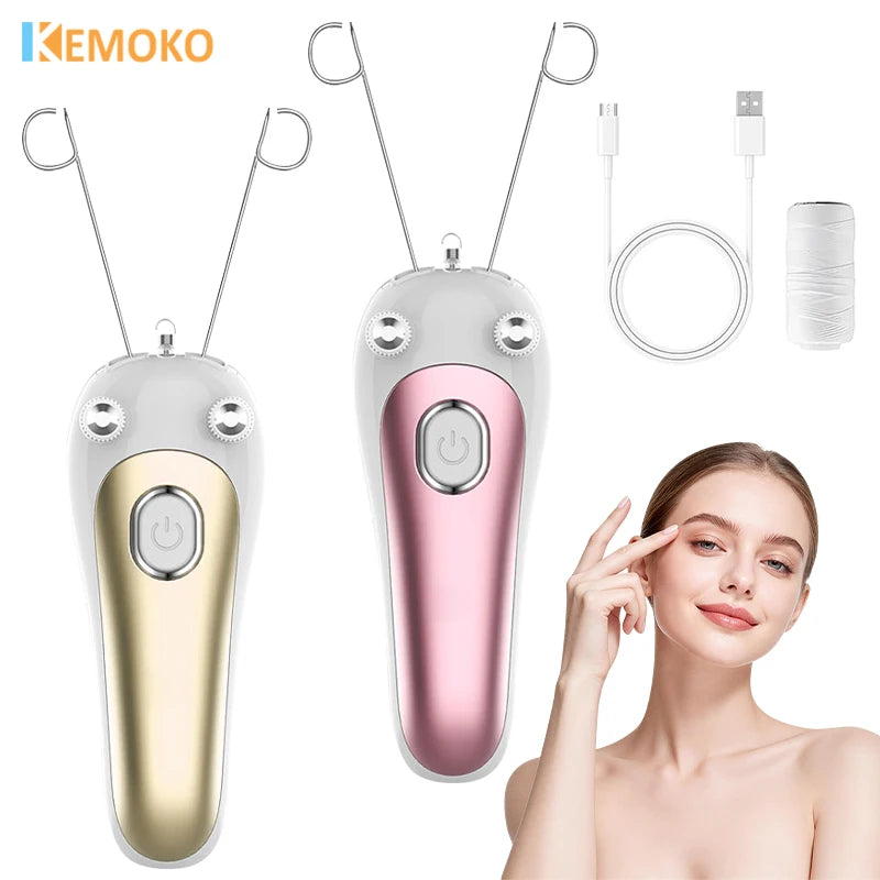 Elektrischer Faden-Epilierer für Damen – Schmerzlos, USB-aufladbar | Gesicht & Körper