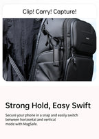 Ulanzi MA30 Magsafe Telefonstativ, doppelseitiger magnetischer Telefonhalter, Telefonständer für iPhone 16, 15, Outdoor-Reisen, Vlog, Live-Streaming