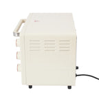 22-Liter-Miniofen kompakt mit Pizza-Funktion und Sichtfenster, 120 ° C bis 250 ° C, 60-Minuten-Timer, 1000 Watt, in Weiß