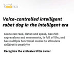 Loona Smart Pet Robot Niedlicher AI-Roboter, emotionale Roboter, interaktive Sprachsteuerung, Gestensensoren, Heimüberwachung, mehrsprachige Unterstützung K