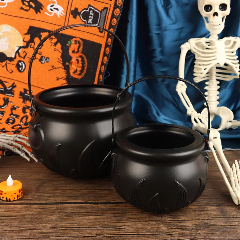 Kunststoff Halloween Dekoration, Nebel Rauch, Nebel Schädel Glas, Party Prop Hexe Fässer, Halloween Kessel