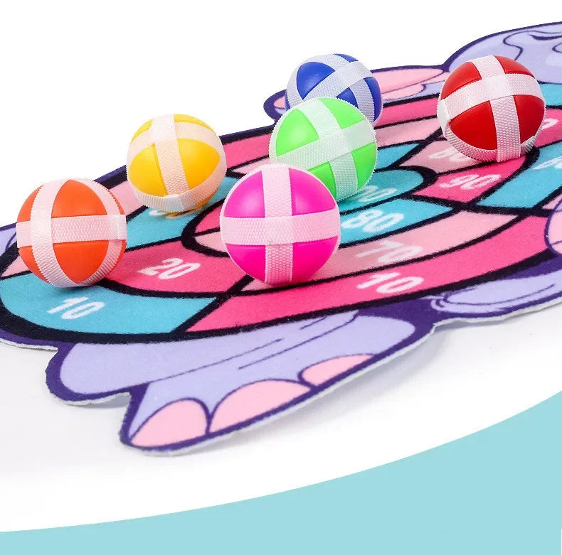 Lernspiele Dartscheibe Babyspielzeug Stickey Ball Dart Indoor Sports Kind Montessori Spiele für Kinder von 3 bis 7 Jahren