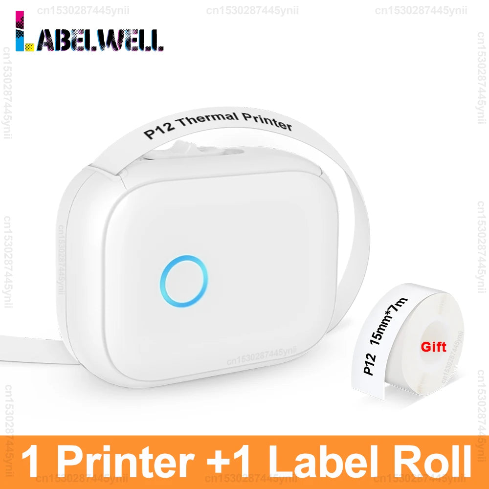 P12 Label Maker Mini tragbarer Thermo-Etikettendrucker ähnlich wie D11 D110 D101 Marklife P12 Etikettenmaschine DIY P12 Etikettenaufkleber