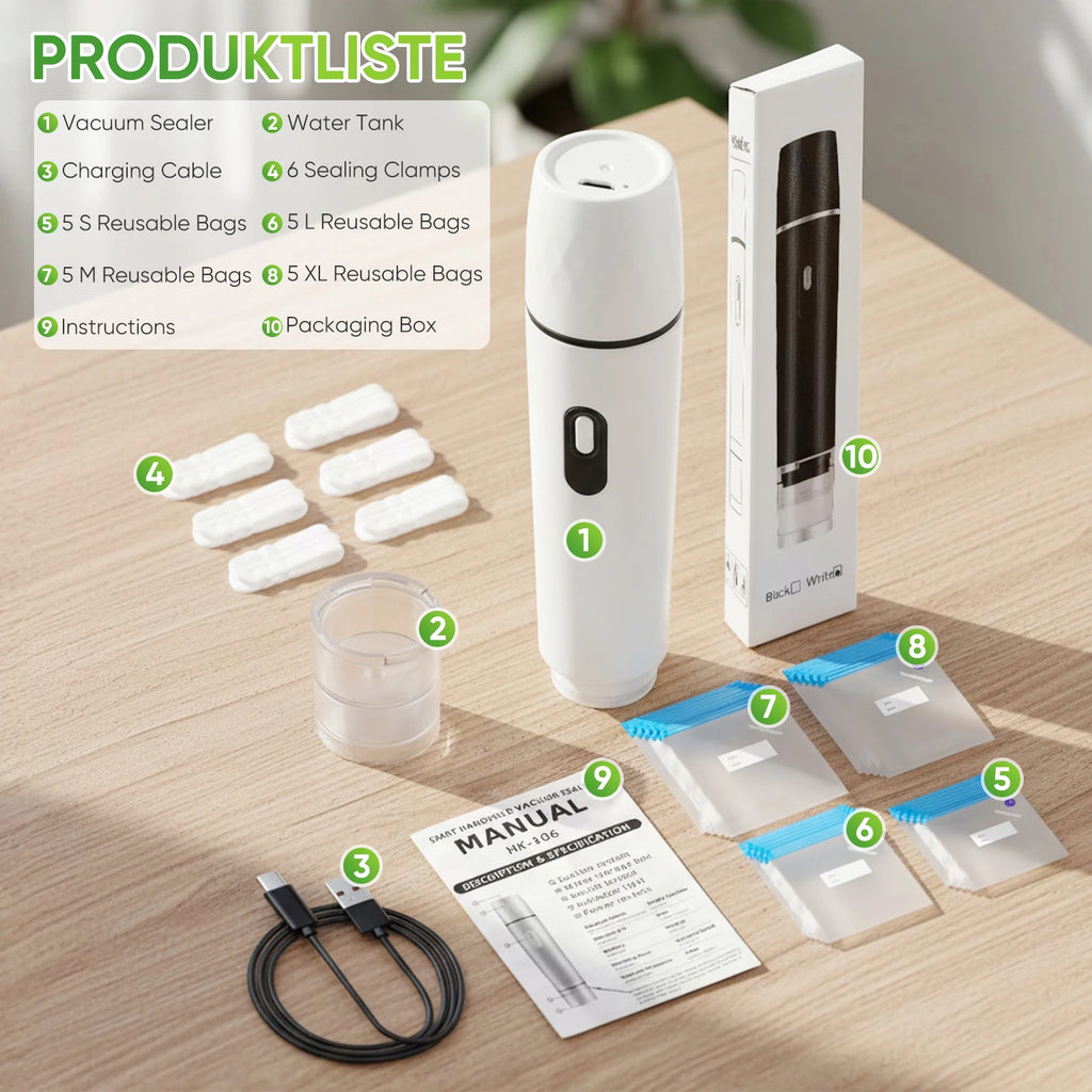 Handheld Vakuumierer Mini Maschine Küche Vakuum Packer Maschine Kleine Versiegelung Maschine Tragbare USB Elektrische Lebensmittel Vakuum Versiegelung