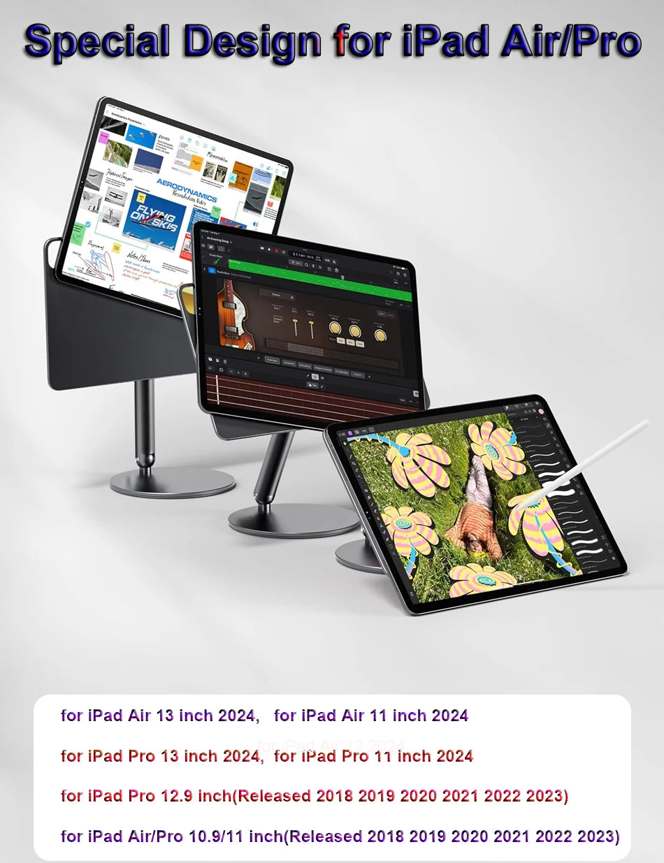 WiWU Tablet-Magnetständer für iPad Air 13 11 2024, rutschfeste Halterung für iPad Pro 13 11 2024, tragbare Unterstützung für iPad Air 6 5 4