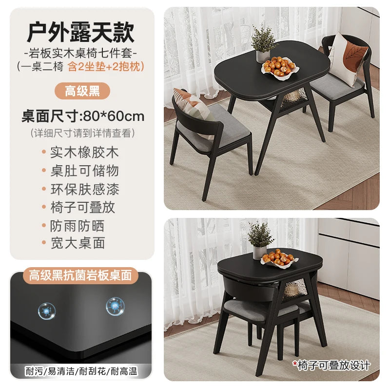 Multifunktionaler Couchtisch aus massivem Holz, hochwertiger integrierter Tisch mit Elektrogehäuse für Herd, Tee und Grill