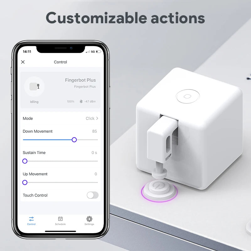 Timethinker Fingerbot Plus – Smart Button Pusher, Tuya Zigbee/Bluetooth, Alexa & Google Home