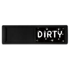 Geschirrs püler Magnet sauber schmutzig Zeichen Anzeige in voller Größe starke Magnet Harz Aufkleber Küche Kühlschrank Geschirrs püler schmutzig Tag