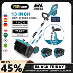 G perfil 13 Zoll bürstenloser elektrischer Schneepflug Schneekehrmaschine Akku-Sauberes Straßenhof-Elektrowerkzeug für Makita 18 V Akku-Pin