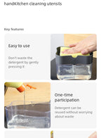Küche Waschmittel Presse. Tragbare Seife Dispenser, Pak Sauber, Tuch Geschirrspülmittel, Topf Seife Spender, Reinigung Werkzeug