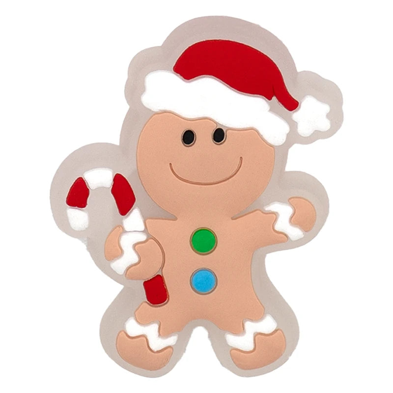 1–5 Stück neue Weihnachts-LED-Schuhanhänger, niedlicher Weihnachtsmann, Katze und Hund, Pin-Zubehör für Sandalen, Schuh-Clogs, Schnalle, Weihnachtsgeschenke