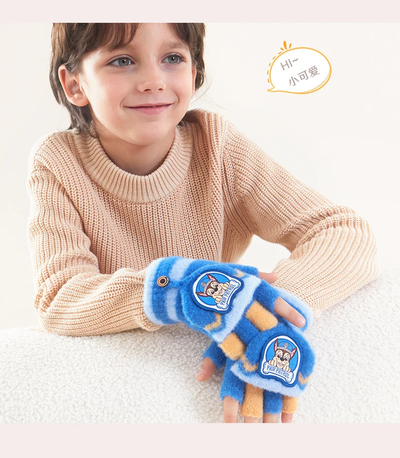 Echte Paw Patrol Winter KINDER Handschuh Chase Marshall Skye Everest Rubble Zuma Rocky Ryder Kinder Fäustlinge Weihnachtsgeschenk 2-6T