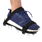 Rasenbelüfter-Schuhe, 1 Paar Rasenbelüfter-Sandalen, robuste Gras-Schuhe mit Spikes und Kunststoffschnalle, Gartenwerkzeug, Rasensandalen