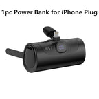 4 x 5000 mAh Mini-Powerbank mit Ladestation, tragbar, PD 20 W, Schnellladegerät, Powerbank für iPhone 16 x Samsung Xiaomi Poverbank