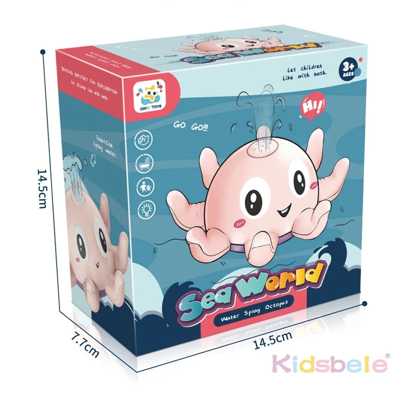 Baby Badespielzeug Oktopus – Leuchtend, Musik & Wasserspritzer
