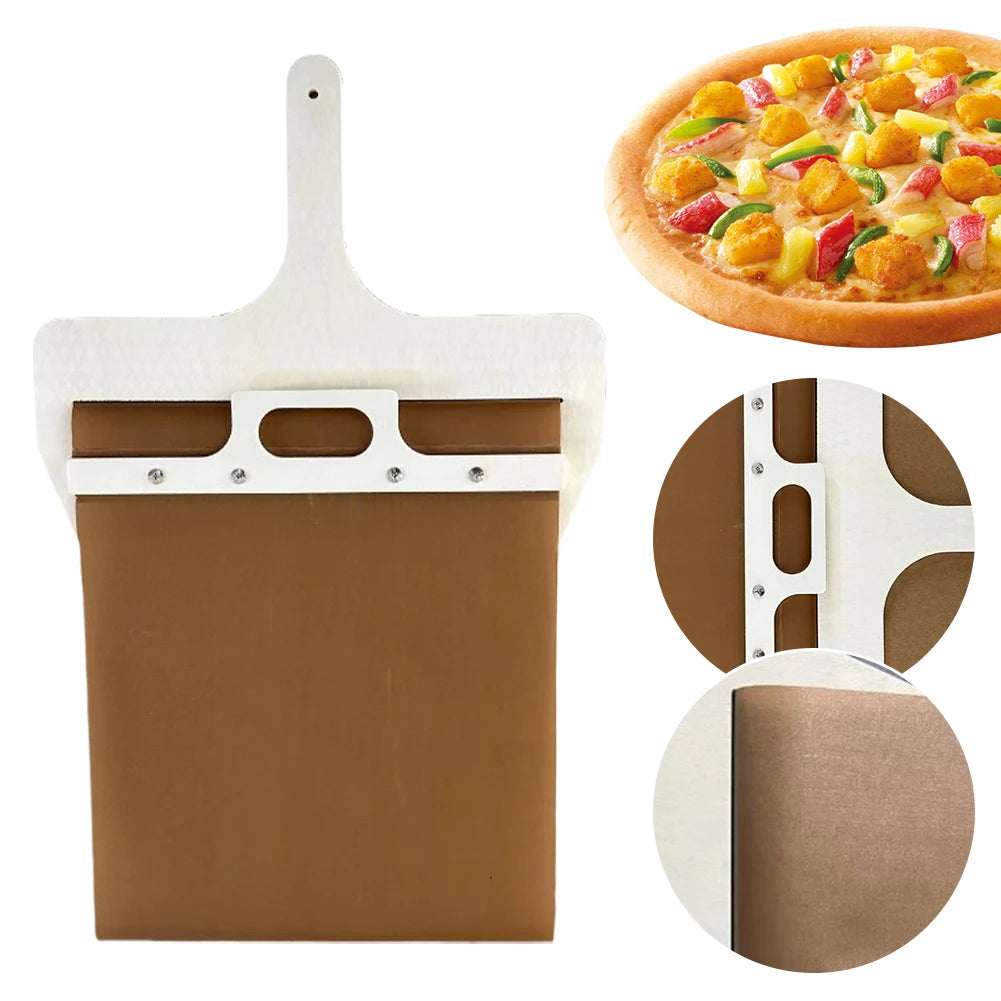 Schiebepizza, Peel Pizza, Schiebespaten, Antihaft-Holz Pizzaspaten, Paddel Multifunktion mit Griff zum Pizza backen