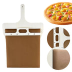 Schiebepizza, Peel Pizza, Schiebespaten, Antihaft-Holz Pizzaspaten, Paddel Multifunktion mit Griff zum Pizza backen