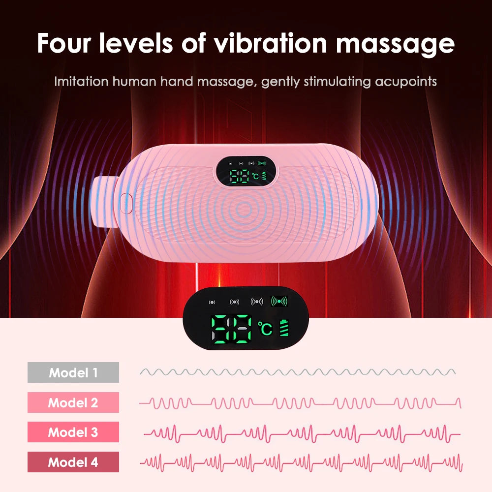 Elektrischer Massagegürtel gegen Periodenkrämpfe – Wärme & Vibration