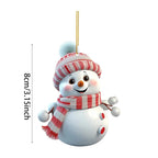 1/5 Stück Weihnachten süße Schneemann Dekoration Anhänger für Winter Weihnachtsbaum Dekoration Neujahr Weihnachtsgeschenke Partyzubehör