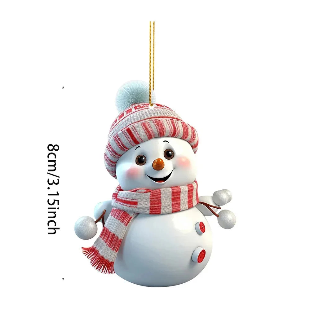 1/5 Stück Weihnachten süße Schneemann Dekoration Anhänger für Winter Weihnachtsbaum Dekoration Neujahr Weihnachtsgeschenke Partyzubehör