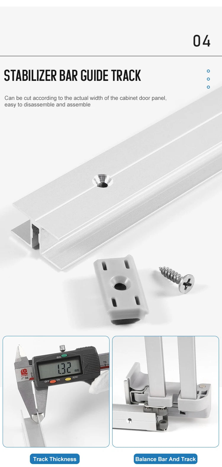 Möbelbeschläge in Sondergröße, Schlafzimmer, Aluminium, eingebetteter Kleiderschrank, Platzierungstür, koplanare Dämpfung, Schiebesystem