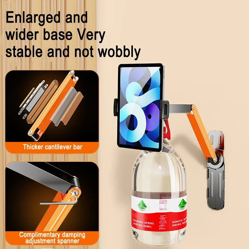 Eary Tablet Wand halterung 360 ° Drehung Tablet Halter Ständer Küche Wand halterung kompatibel mit iPad/iPhone/alle 4, 5-6, 5-Zoll-Tablet