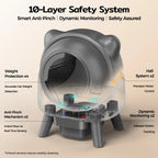 Amicura Cura X1 Automatische Katzentoilette, selbstreinigend, mit App-Steuerung, Sicherheitssensor, leicht zu reinigendes elektrisches Katzentoilett