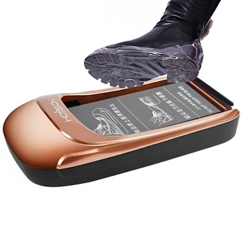 Schuhüberzugspender, Einweg-Schuhüberzugspender, wasserdicht, rutschfest, Schuhüberzugspender für den Innenbereich, Schuhüberzug-Fußpedalmaschine, Laminiergerät