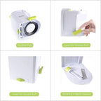 Gemüsespiralschneider, 4-in-1, rotierende Klinge, Gemüsespiralschneider, Zucchini-Nudelhersteller mit Saugnapf, Gemüseschneider