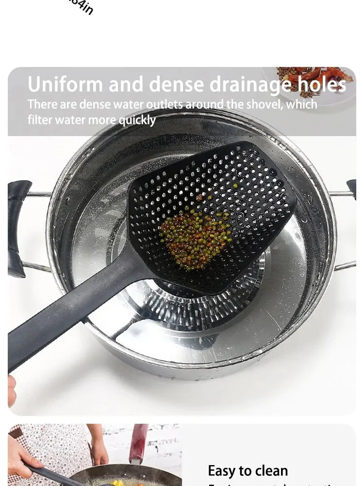Sieb Löffel Große Trichter Gebratene Lebensmittel Sieb Gemüse Lebensmittel Wasser Filter Tragbare Home Küche Kochen Werkzeuge
