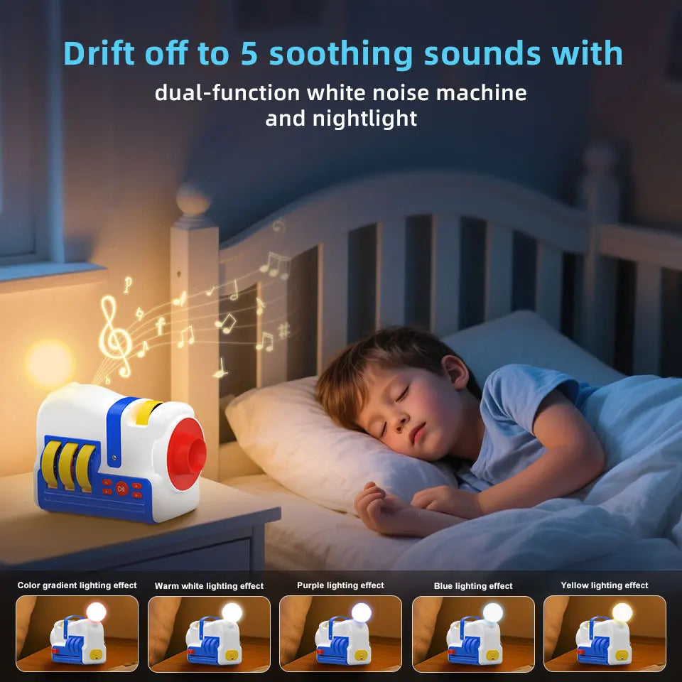 Story-Projektionsmaschine, Nachtlicht, integrierte 4 Audio-Story-Karten, Geschenk für Kleinkinder und Kinder, Mädchen, Jungen ab 3 Jahren