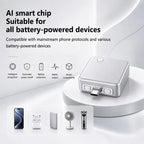 KUWAJIA KH-51 USB-C Ladeadapter 35W - Automatische Abschaltung, Ueberladesch utz, CE/FCC/RoHS | USB + USB-C | Titan-Silber