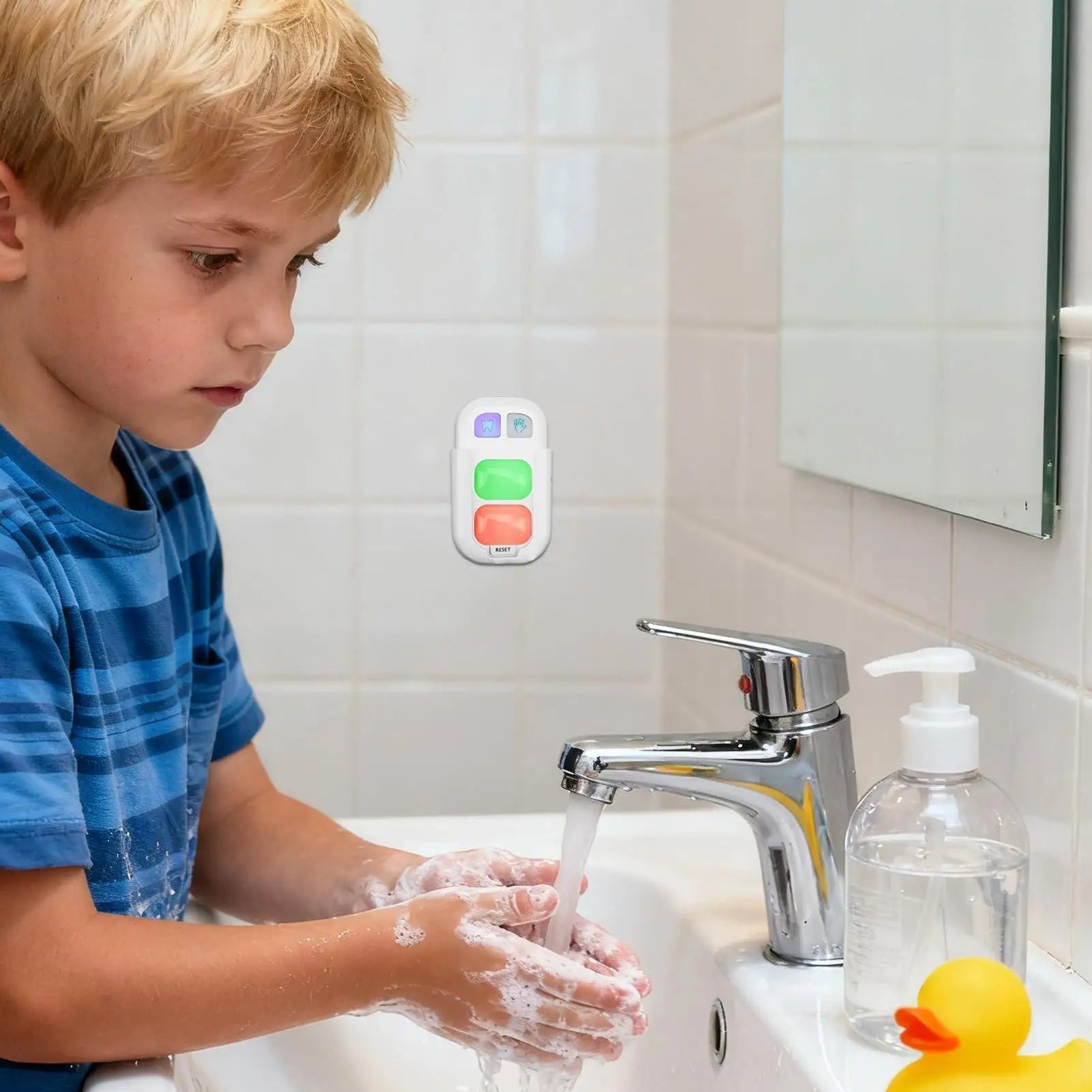 Kinder Zahnbürste Timer, Badezimmer, Handwaschen Timer mit LED Farblicht, Kinder Hygiene Trainingsgerät