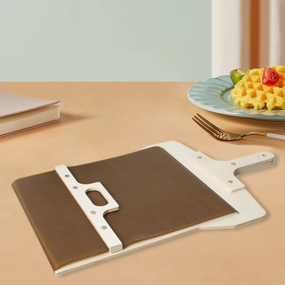 Schiebepizza, Peel Pizza, Schiebespaten, Antihaft-Holz Pizzaspaten, Paddel Multifunktion mit Griff zum Pizza backen