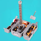 Robuster Werkzeugkasten aus Silikon mit mehreren Fächern und ergonomischem Griff – Tragbarer Organizer für Schrauben, Muttern, Bolzen und Schraubenschlüssel