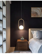 Nordische Glaskugel Pendel leuchten Messing schwarz Hängelampe modernes Wohnzimmer Esszimmer Schlafzimmer Dekor Decken leuchte Haus Lampen für Schlafzimmer Wohnzimmer Korridor Licht Balkon Lichter Decken leuchten