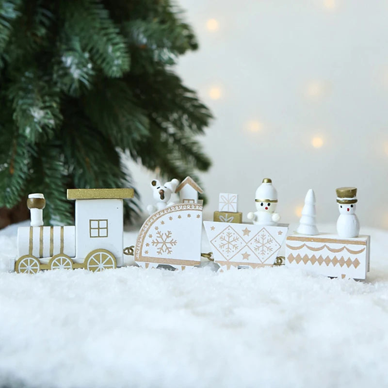 Weihnachten Zug für Weihnachtsbaum Dekoration Holz Zug Ornament Weihnachten Party Weihnachten Dekorative Zug Neujahr Dekor navidad