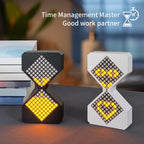 Kreative DIY digitale Sanduhr Geburtstagsgeschenk Spielzeugspiel Kinder elektronische Sanduhr Cyber Style Sinn für Technologie gelbes Licht