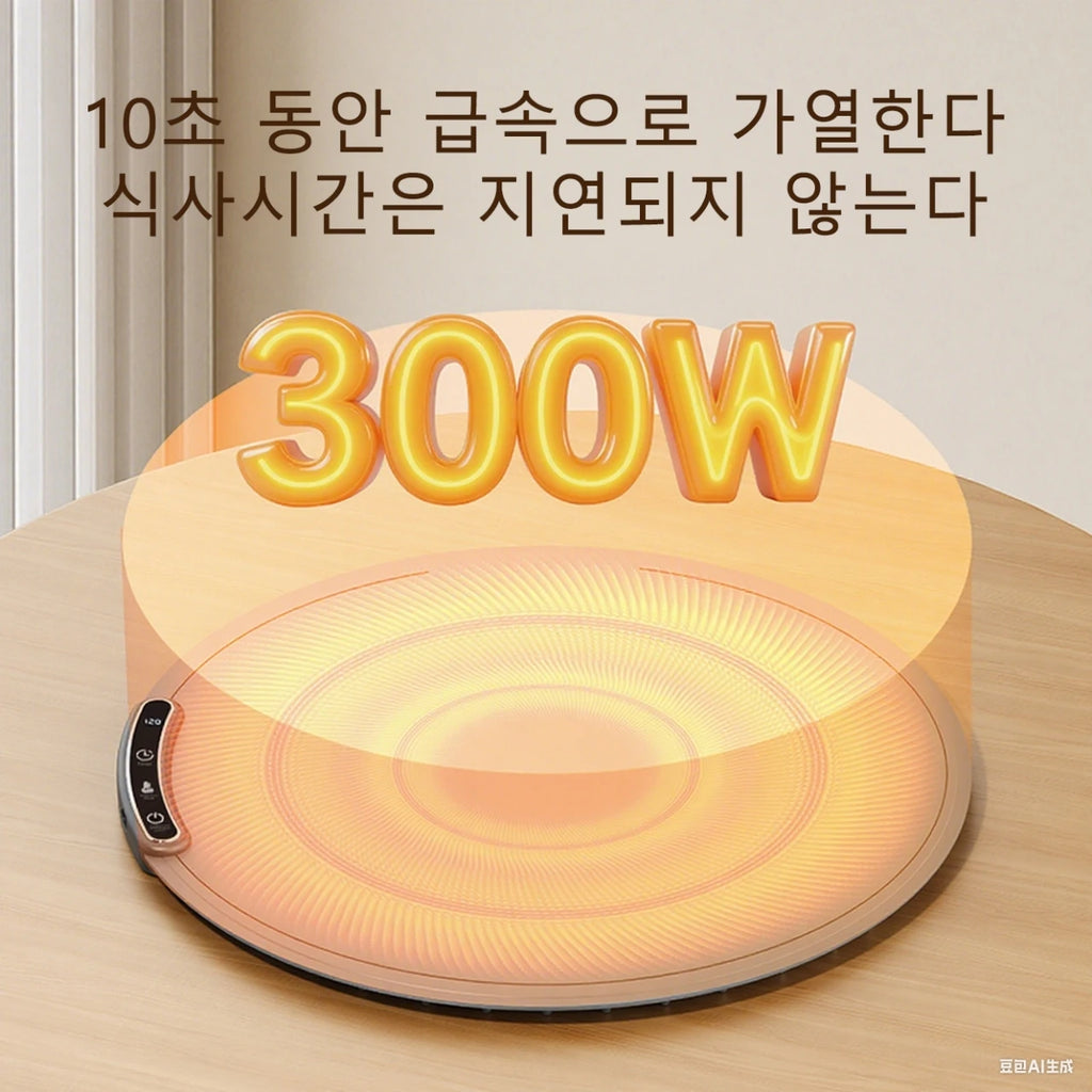 TINSOL Elektrisches Heizplatte für Lebensmittel, tragbares, zusammenklappbares Heiztablett mit 8 Temperatureinstellungen, thermostatisches Lebensmittel-Heizkissen