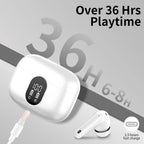 Kabellose Ohrhörer mit Bluetooth 5.3, In-Ear-Kopfhörer mit 4 ENC-Mikrofonen und 36 Stunden Spielzeit, LED-Anzeige im Lieferumfang enthalten.