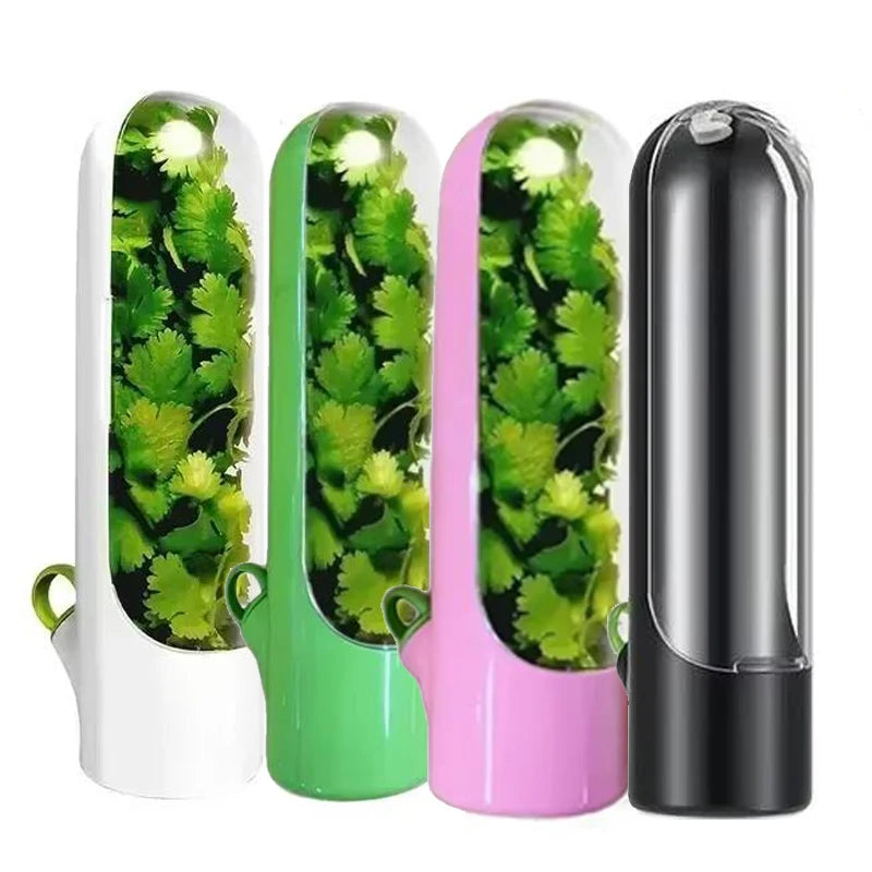 Kühlschrank Kräuter Crisper Saver Pod Container Gemüse Einmachflasche Halten Sie Minze/Kräuter/Koriander/Petersilie/Spargel frisch zu Hause