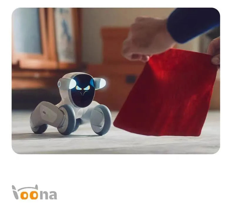 Loona Smart Pet Robot Niedlicher AI-Roboter, emotionale Roboter, interaktive Sprachsteuerung, Gestensensoren, Heimüberwachung, mehrsprachige Unterstützung K